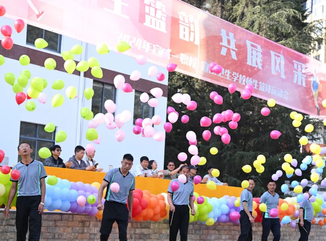 “师生篮韵 共展风采” ——宣威一职校 宣威卫生学校师生篮球运动会开幕-图片7
