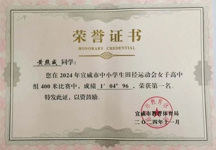宣威市第二中学在宣威市中小学生田径运动会上创佳绩-图片3