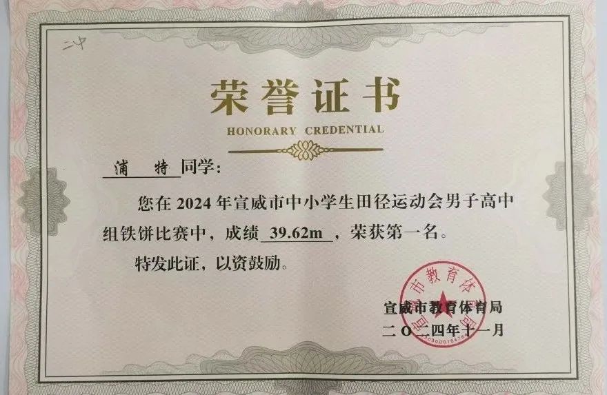 宣威市第二中学在宣威市中小学生田径运动会上创佳绩-图片2