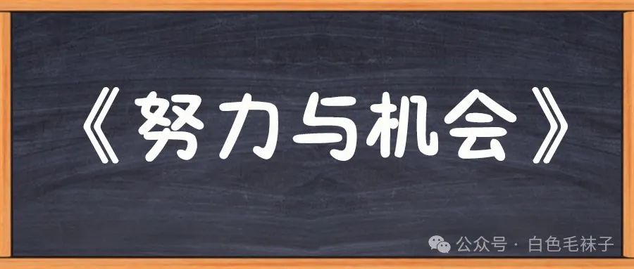 《努力与机会》-图片1
